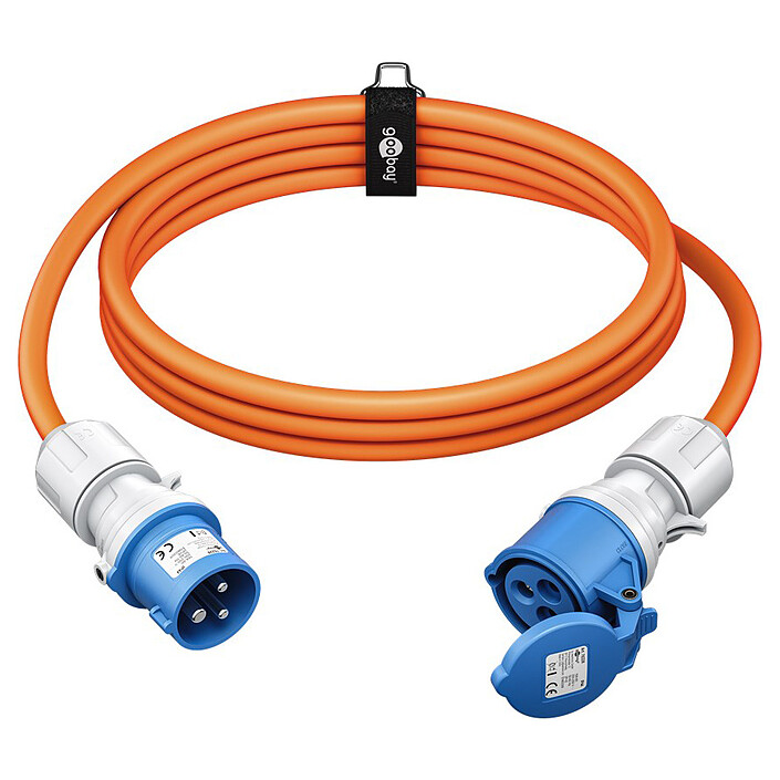 Goobay Câble Rallonge électrique pour l'extérieur - IP44 - 5 mètres