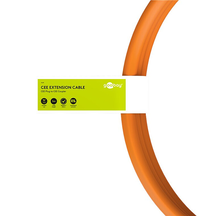 Goobay Câble Rallonge électrique pour l'extérieur - IP44 - 10 mètres pas cher