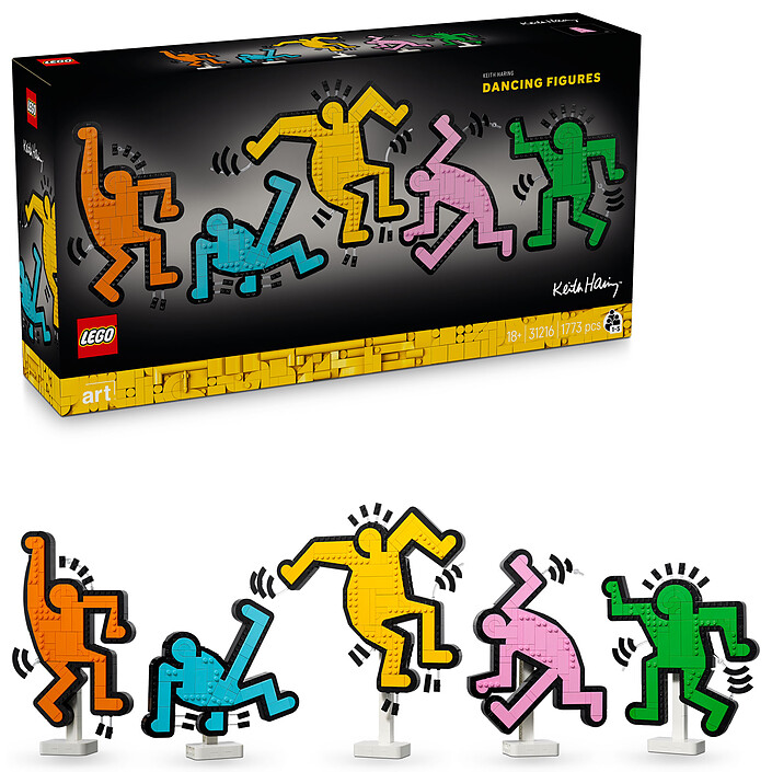 Nota LEGO Art 31216 Keith Haring - Le figure danzanti