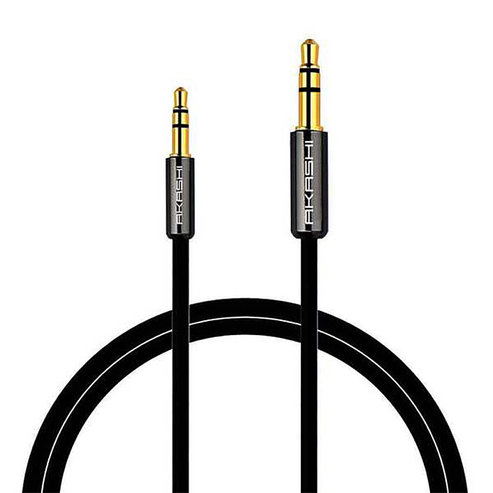 Akashi cable de audio estéreo jack 2.5 mm / 3.5 mm M/M (1 metro)