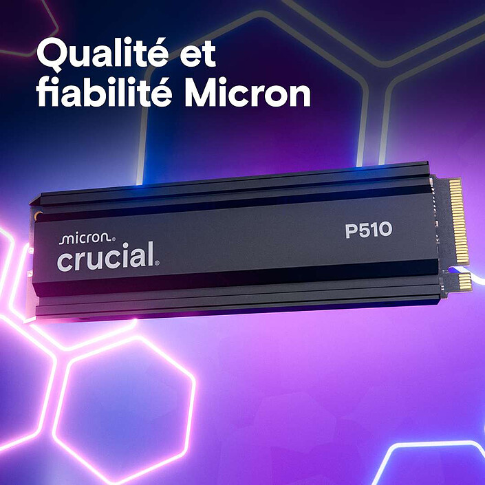 Acheter Crucial P510 2 To 2280 - Avec dissipateur