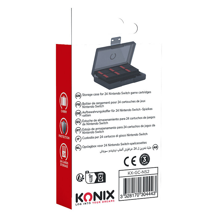 Acheter Konix Boite de rangement pour jeux Switch 2