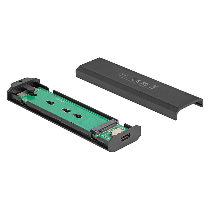 Delock USB-C enclosure for M.2 PCIe or SATA SSDs
