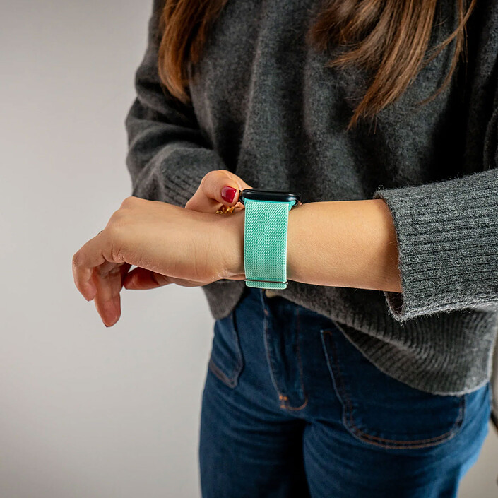 Nota Band Band Fibbia Essenziale Menta Fibbia argentata 46/49 mm