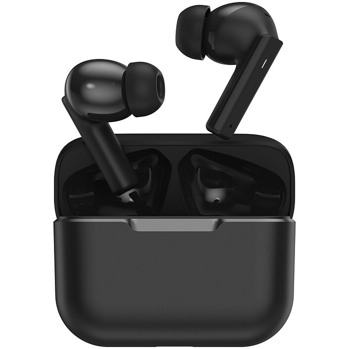 Akashi Ecouteurs Premium à Reduction de Bruit ANC + ENC Sans Fil Bluetooth Noir pas cher