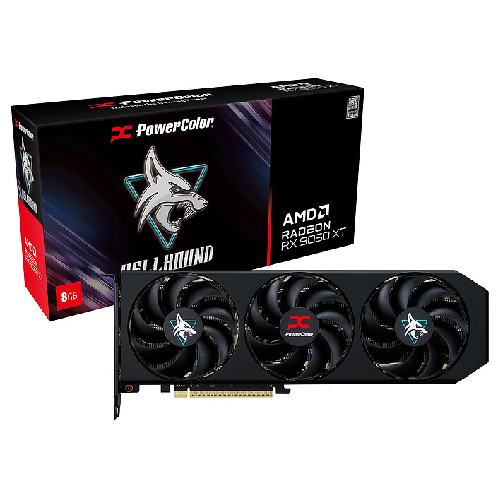 PowerColor Hellhound AMD Radeon RX 9060 XT 8GB OC