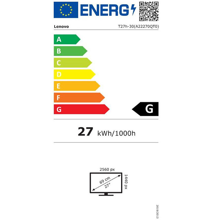 Lenovo 27" LED - ThinkVision P27h-30 pas cher