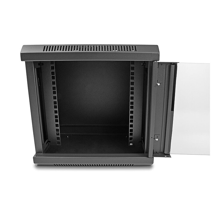 Review DeLock 10" network cabinet with 6U glass door Black