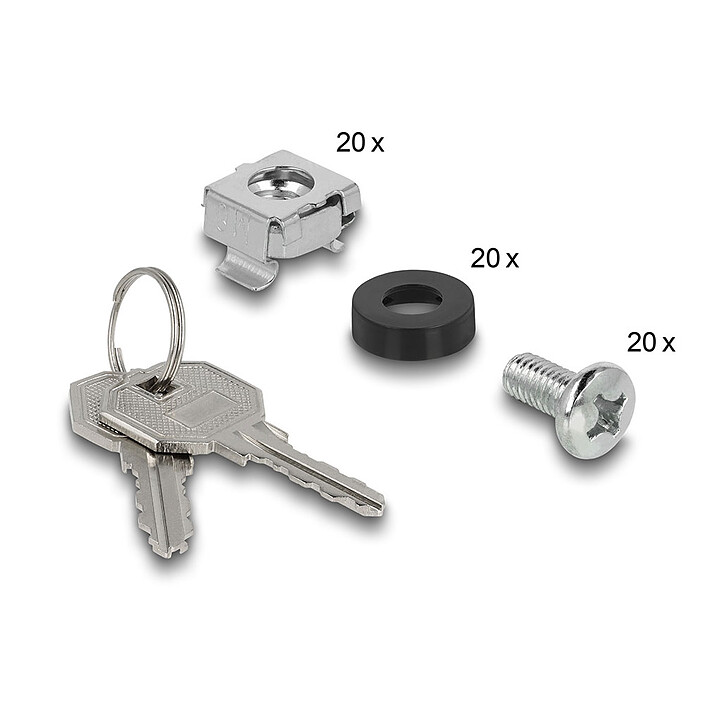 cheap DeLock 10" network cabinet with 6U glass door Black