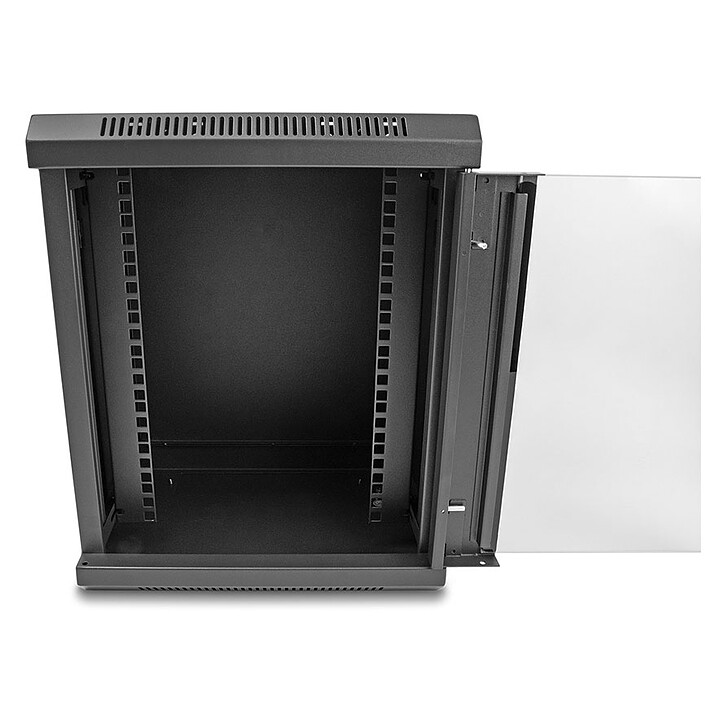 Opiniones sobre Armario de red DeLock de 10" con puerta de cristal 8U Negro