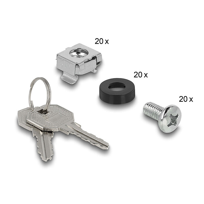 Armario de red DeLock de 10" con puerta de cristal 8U Negro a bajo precio