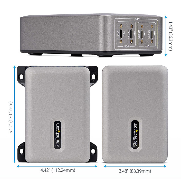 Acheter StarTech.com Chargeur USB-C Multi-Appareils à 4 Ports USB-C