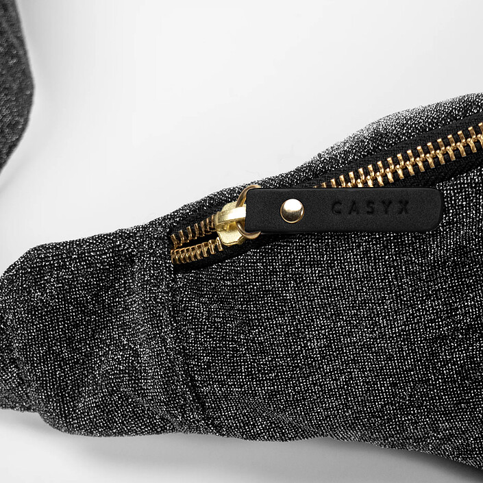 Avis Casyx Banane Velours Paillettes Argent