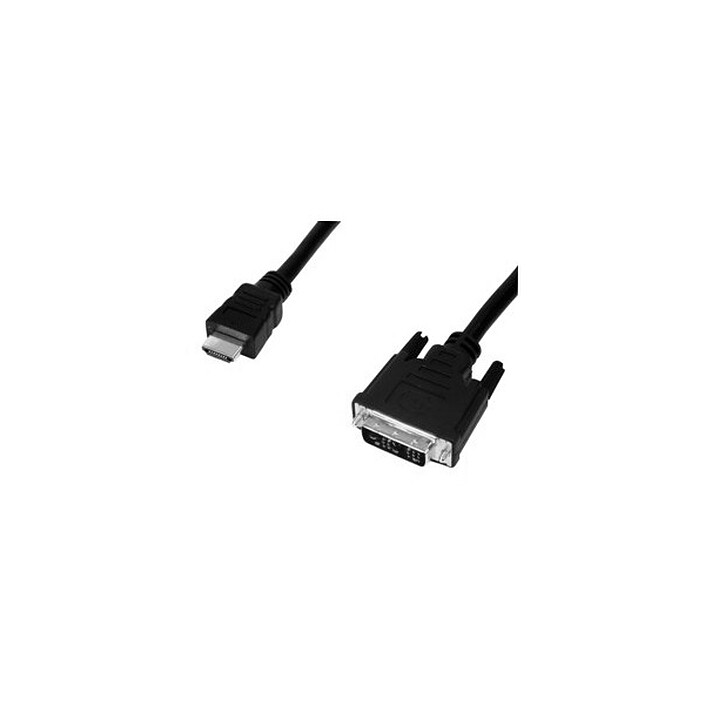 Câble DVI-D Single Link mâle / HDMI mâle (2 mètres)