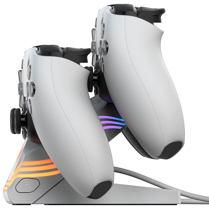 PDP Afterglow Wave Dual Charger per PlayStation (Bianco) economico