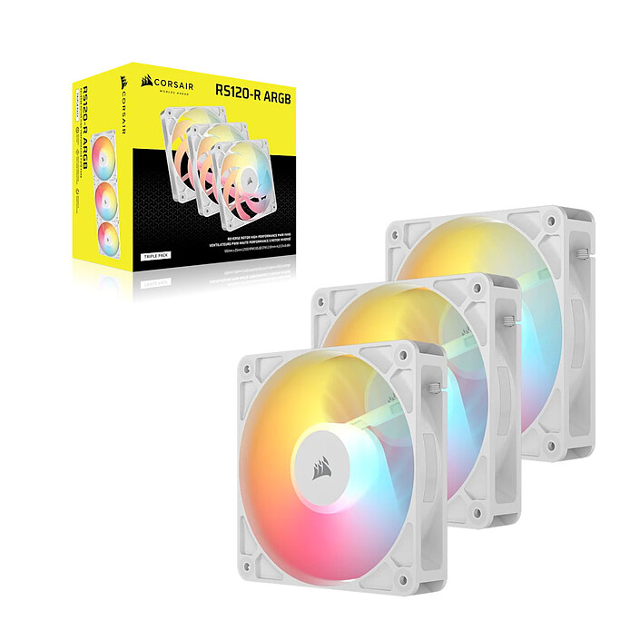 Acquista Corsair RS120-R ARGB Triple Pack White