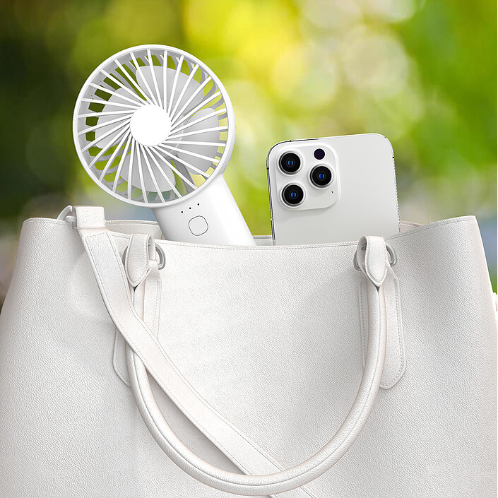 Avis Akashi Batterie de Secours 4000 mAh + ventilateur portable ultra compact 3 vitesses