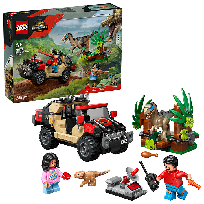 Opiniones sobre LEGO Jurassic World 76972 El Velociraptor y la Fuga 4x4
