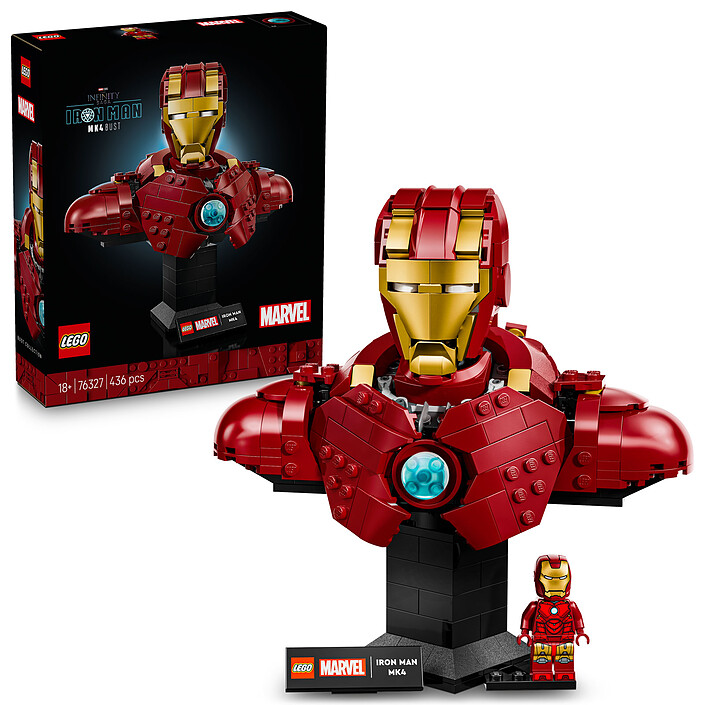 Nota LEGO Marvel 76327 Iron Man MK4 Bust