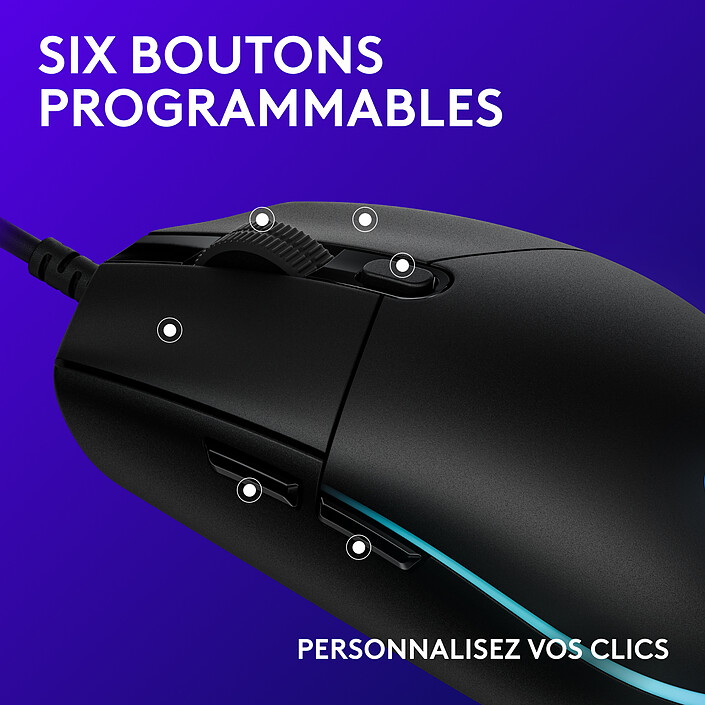 Avis Logitech G G203 LightSync (Noir)