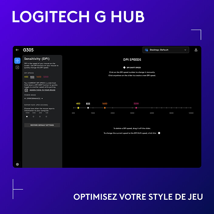 Logitech G G305 Lightspeed Wireless Gaming Mouse (Blanc) pas cher