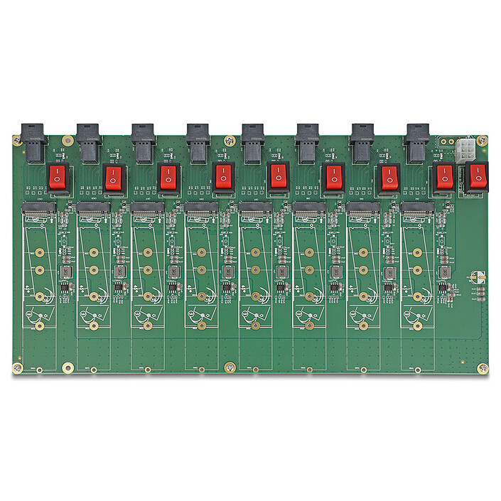 Opiniones sobre Tarjeta de pruebas DeLock M.2 para 8 SSD M.2 NVMe