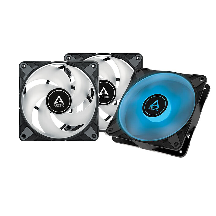 Arctic P12 PWM PST RGB 0dB Pack de 3