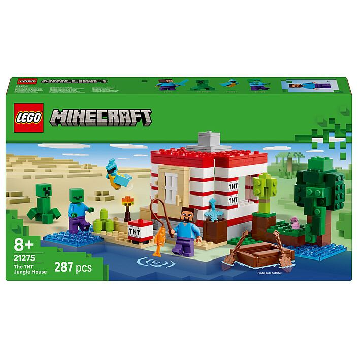 LEGO Minecraft 21275 TNT Jungle House