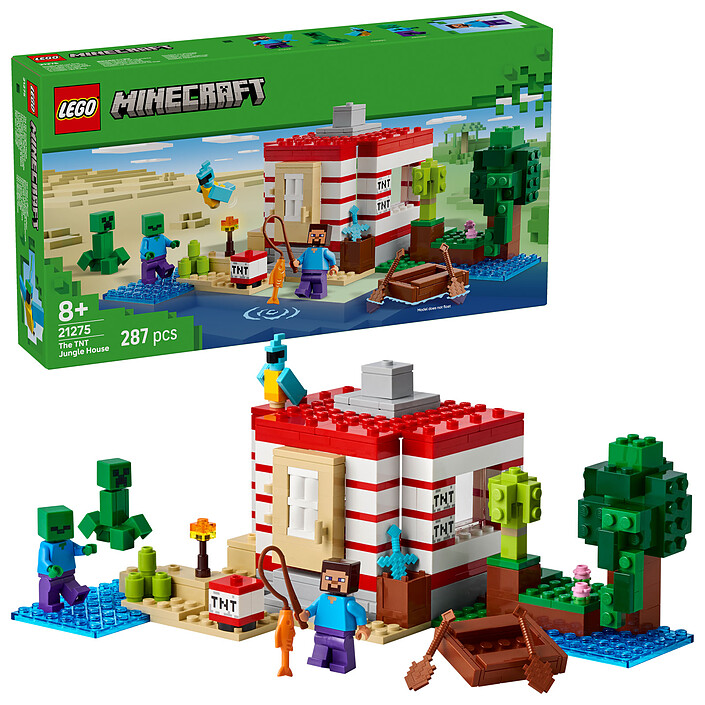 Nota LEGO Minecraft 21275 TNT Jungle House
