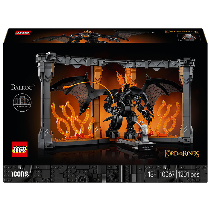 LEGO Icons 10367 Il Signore degli Anelli: L'angolo dei libri del Balrog