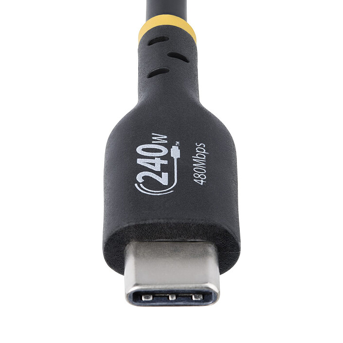 Acheter StarTech.com Câble USB-C vers USB-C 2.0 - 240W 5A PD EPR - 2 m - Noir