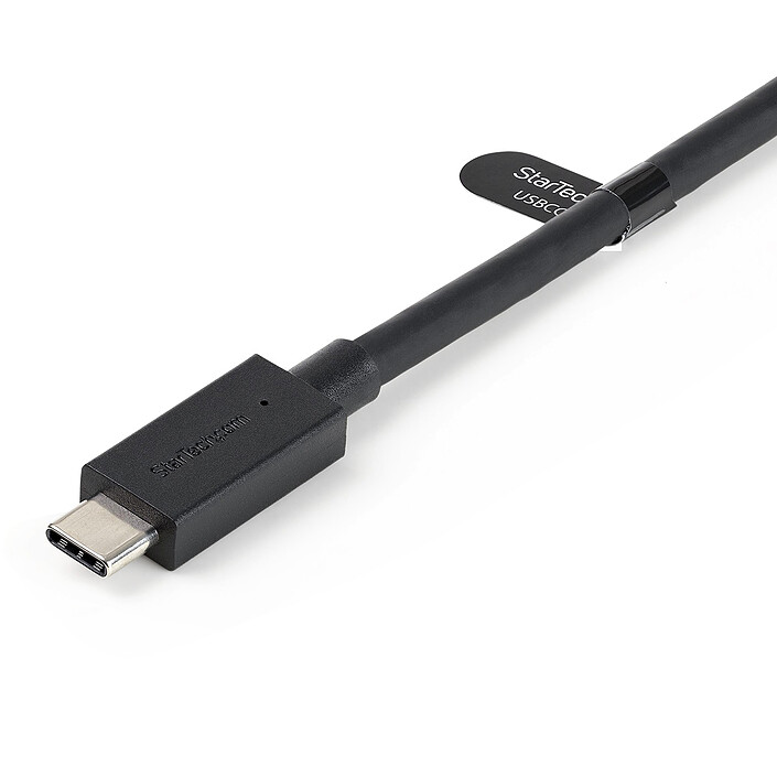 StarTech.com USB-C avec adaptateur USB-A - Compatible Thunderbolt, USB et DisplayPort - PowerDelivery 100 W - M/M - 1 m - Noir pas cher