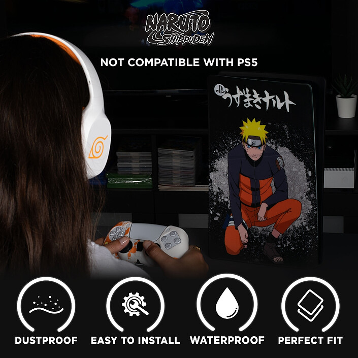 Acheter Konix Façade en silicone pour PS5 Slim (Naruto)