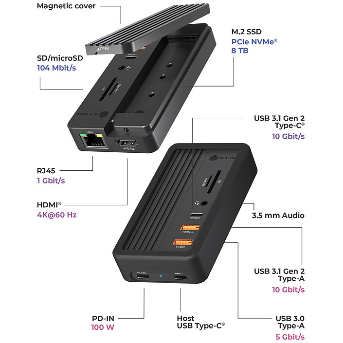 ICY BOX IB-DK4072M-CU31 pas cher