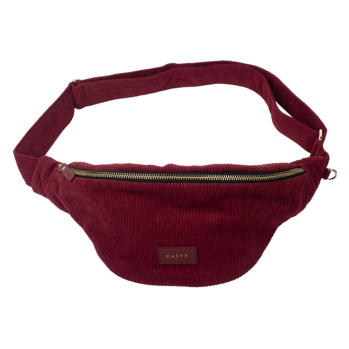 Casyx Banane Velours Bordeaux