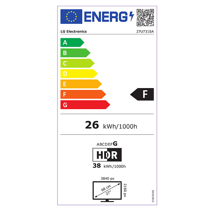 LG 27" LED - 27U731SA-W pas cher