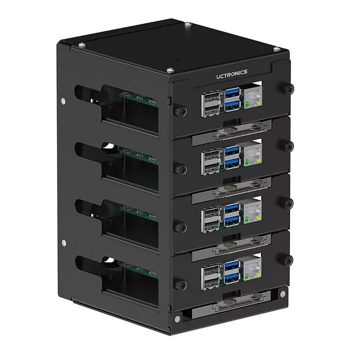 Cluster Rack pour Raspberry Pi 5, 4 B, 3 B/B+