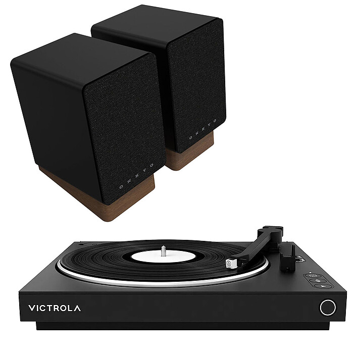 Onkyo GX-10DB Black + Victrola Automatic VPT-800-BLK Black