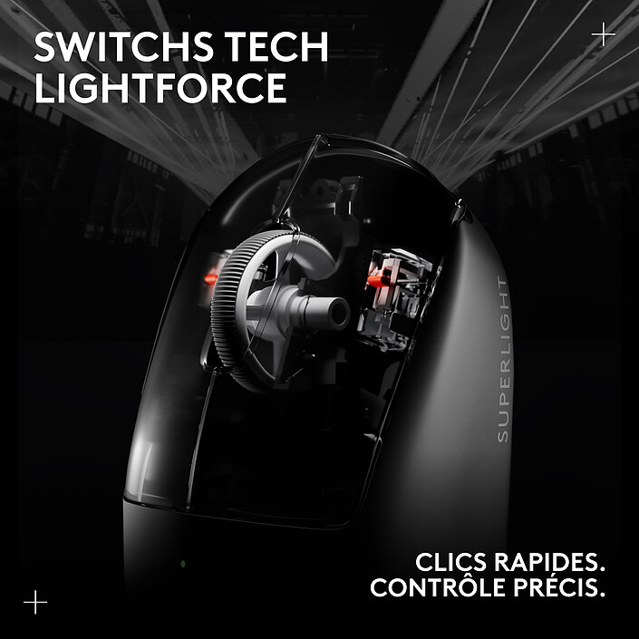 Logitech G Pro X Superlight 2 Lightspeed (Noir) pas cher