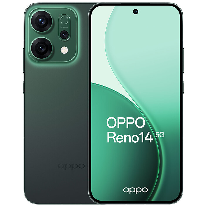 OPPO Reno14 5G Vert Emeraude (12 Go / 512 Go)