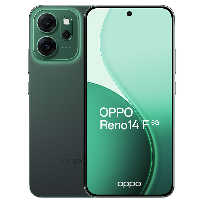 OPPO Reno14 F 5G Vert Emeraude (8 Go / 256 Go)