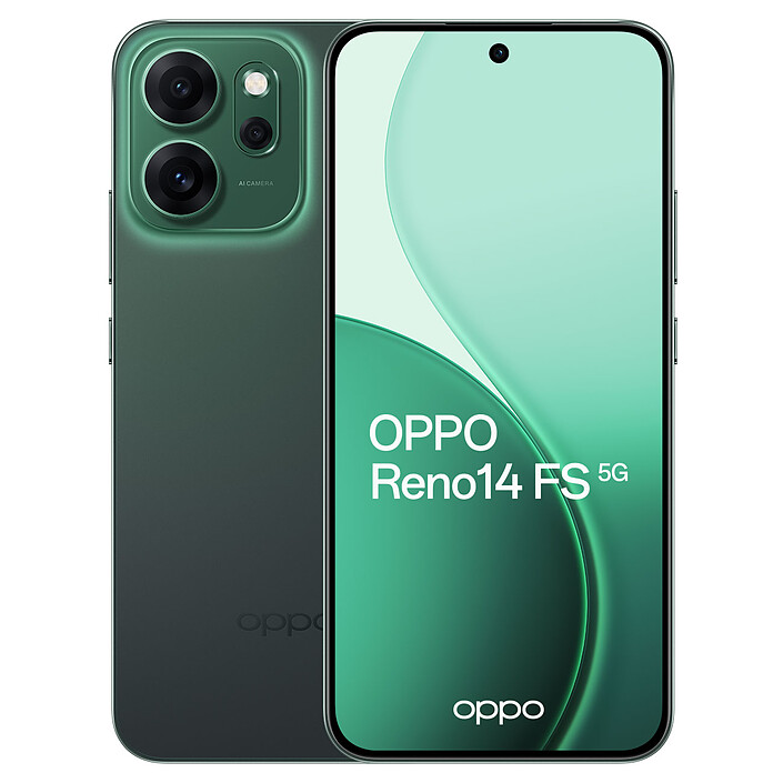 OPPO Reno14 FS 5G Vert Emeraude (12 Go / 512 Go)