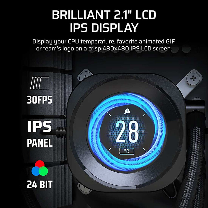Review Corsair NAUTILUS RS LCD Screen Module (Black)