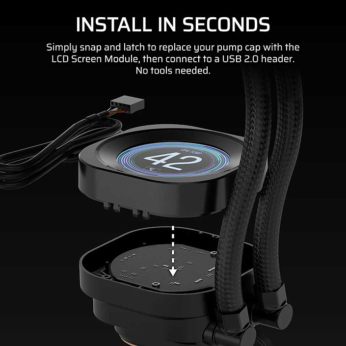 Buy Corsair NAUTILUS RS LCD Screen Module (Black)