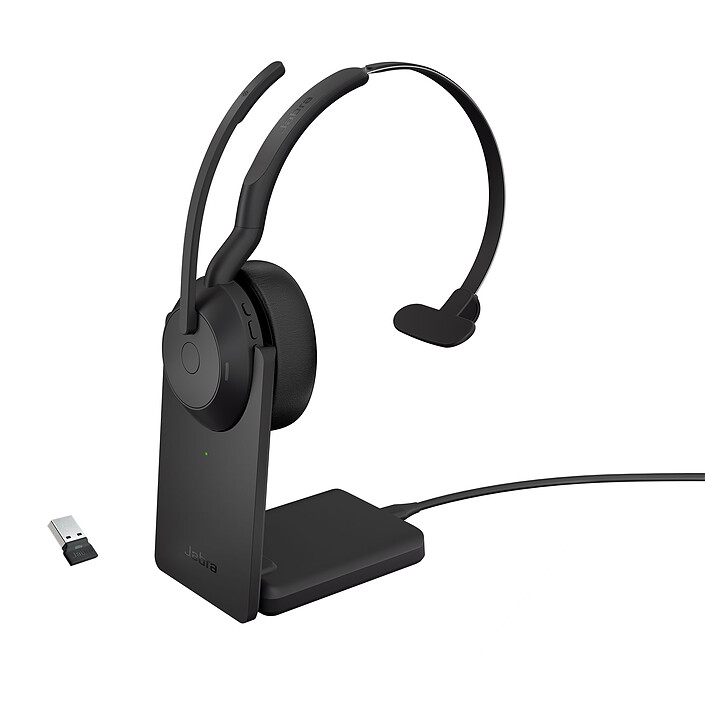 Jabra Evolve2 55 Link390a UC Mono avec base de chargement (USB)