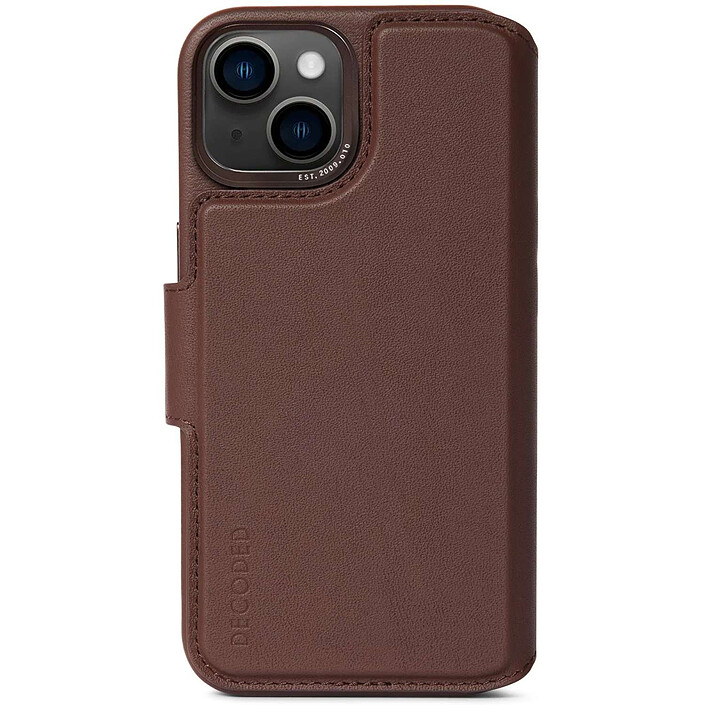 DECODED Leather case for iPhone 14 Plus Brown