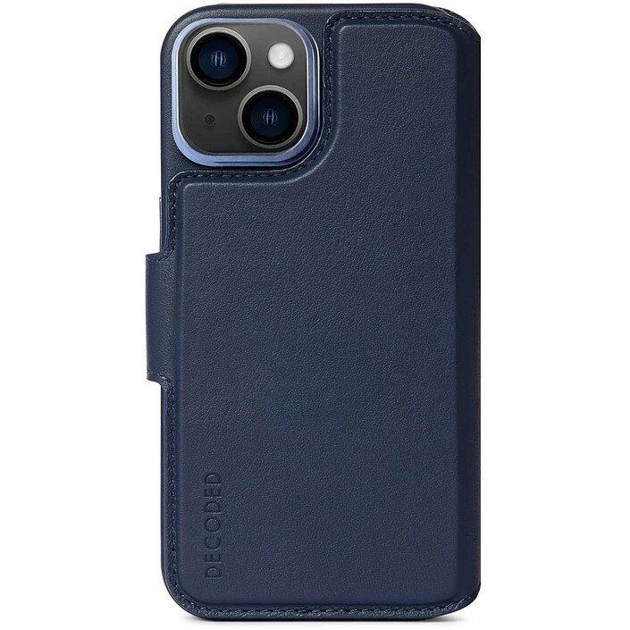 DECODED Etui en cuir pour iPhone 14 Plus Bleu