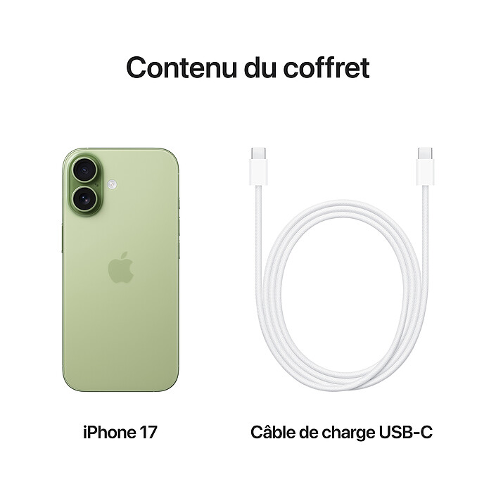Apple iPhone 17 256 Go Sauge pas cher