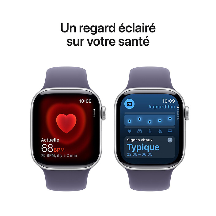 Buy Apple Watch Series 11 GPS 42 mm Silver Aluminium Purple Sport Band M/L