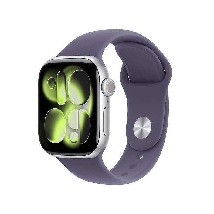 Apple Watch Series 11 GPS + Cellular 42 mm Silver Aluminium Purple Sport Band M/L
